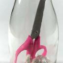 Bottle With Scissor and Knot