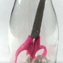 Bottle With Scissor and Knot