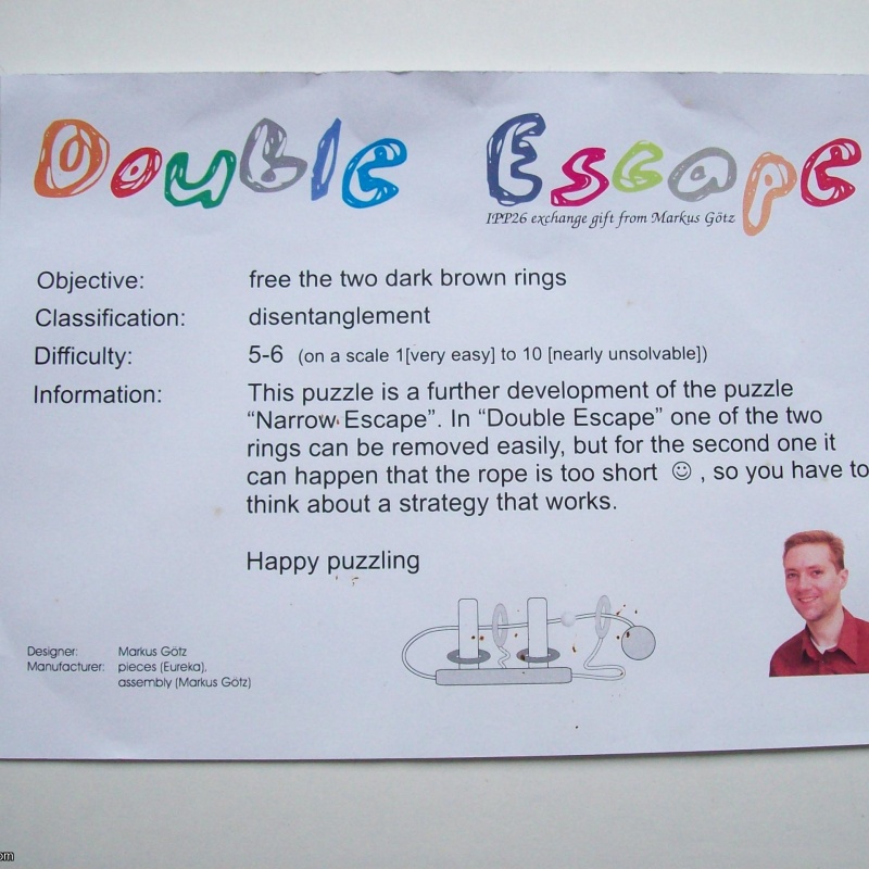 Double Escape (Exchange puzzle IPP 26