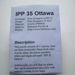 IPP 35 Ottawa (Exchange Puzzle IPP 35)