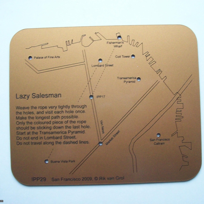Lazy Salesman (Exchange Puzzle IPP 29)