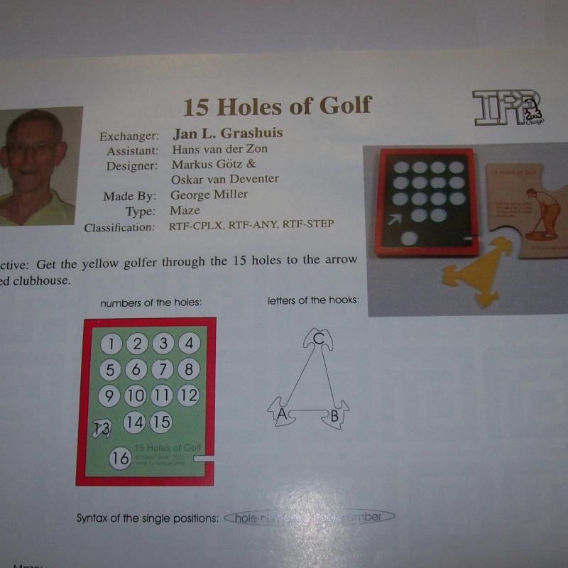 15 Holes of Golf (Exchange Puzzle IPP 23)