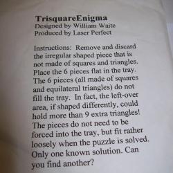 TriSquare Enigma (Exchange Puzzle IPP 23)