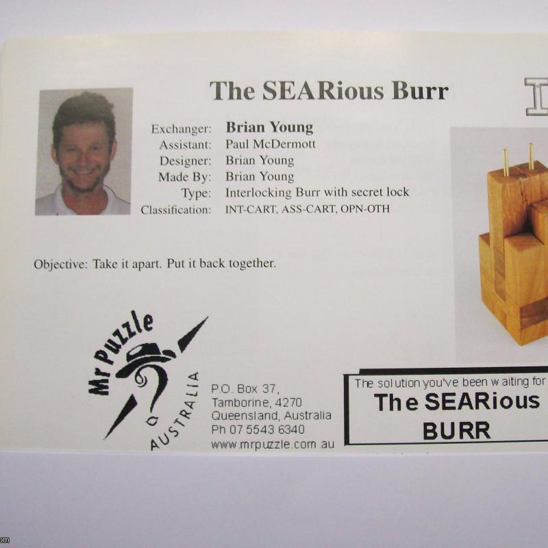 The SEARious Burr (Exchange Puzzle IPP 23)