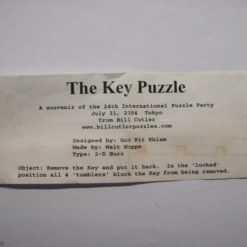 The Key Puzzle (Exchange Puzzle IPP 24)