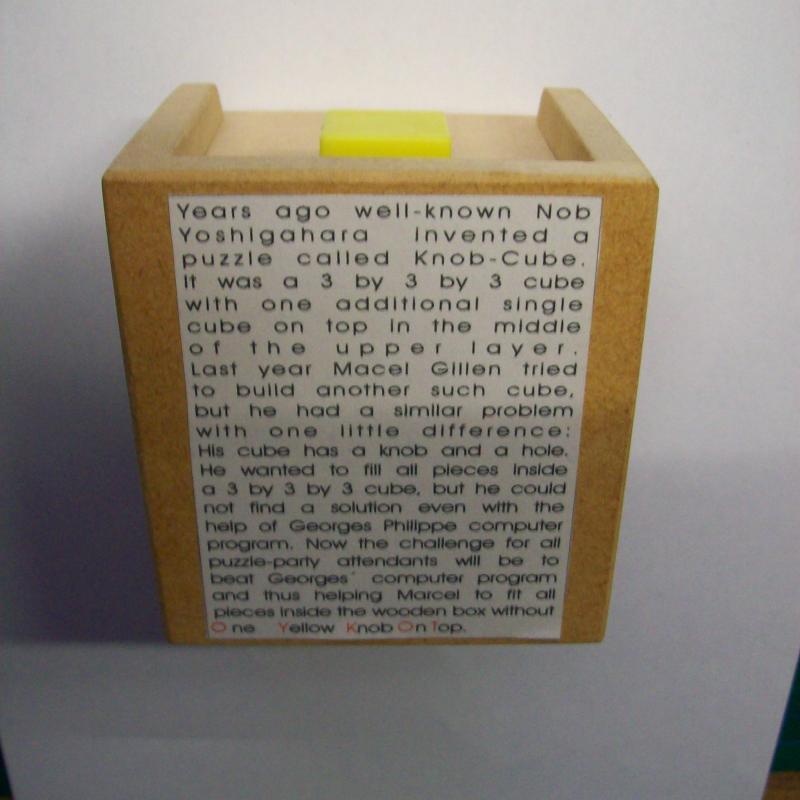 Try-Other-Knob-Yellow-Only-Cube (Exchange Puzzle IPP 24)
