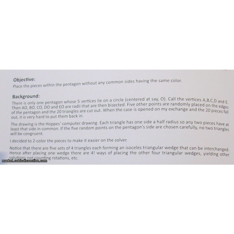 Triangular Pentagon Puzzle (Exchange Puzzle IPP 31)