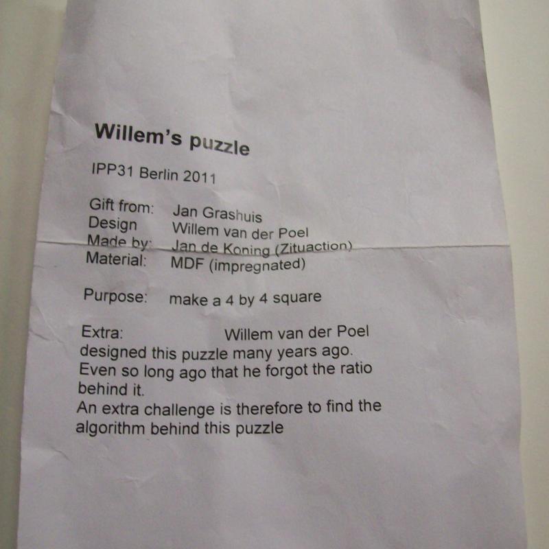 Willem's Puzzle (Exchange Puzzle IPP 31)