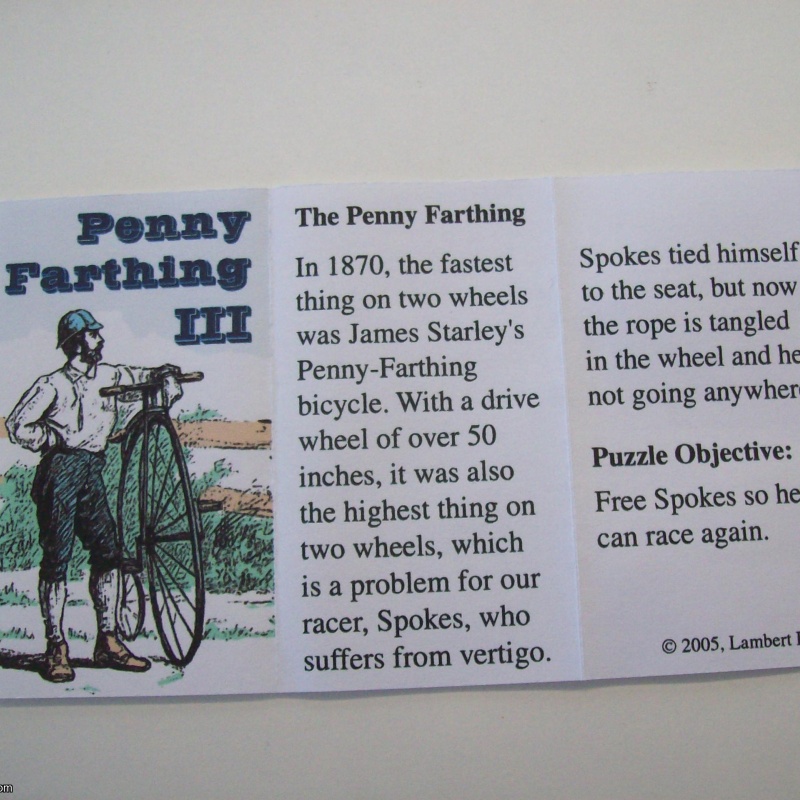 Penny-Farthing III (Exchange Puzzle IPP 25)
