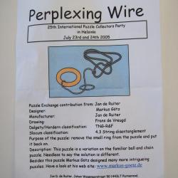 Perplexing Wire (Exchange Puzzle IPP 25)