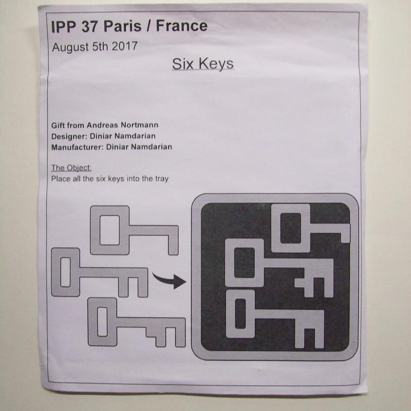 Six Keys (Exchange Puzzle IPP 37)