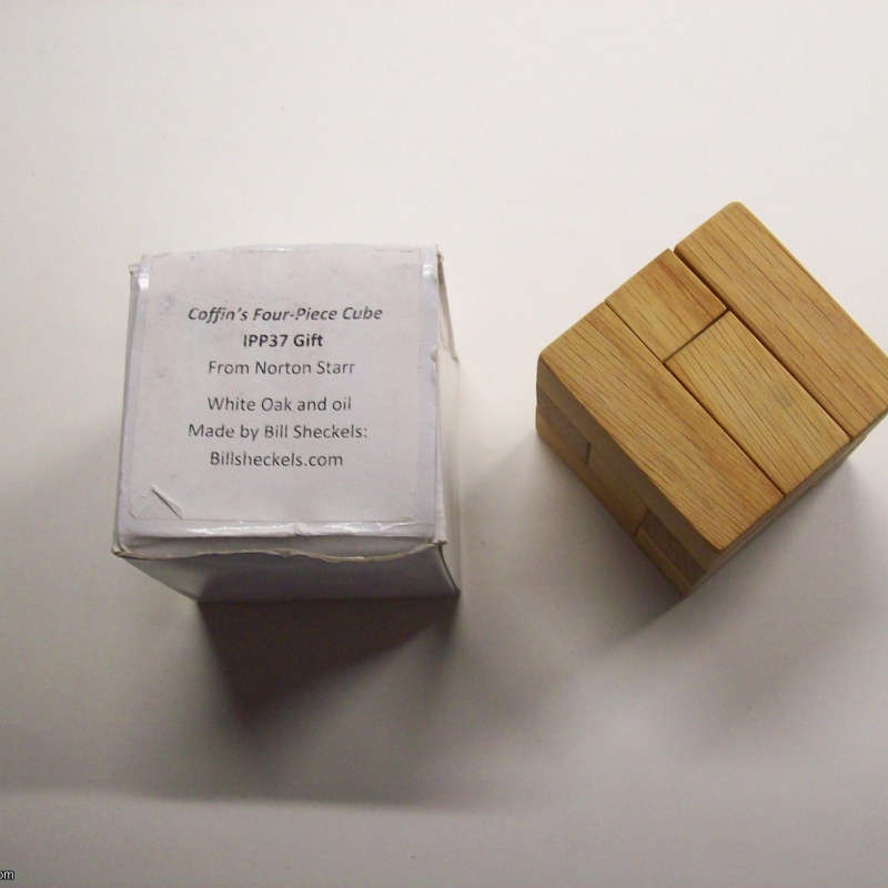 Coffin's Four-piece Cube (Exchange Puzzle IPP 37)