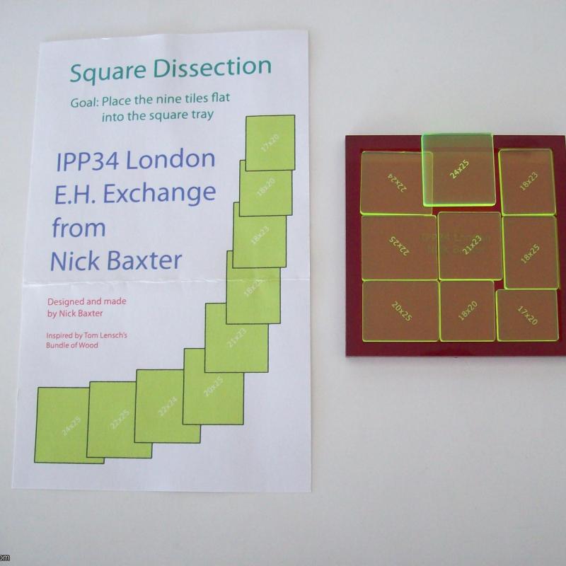 Square Dissection (Exchange Puzzle IPP 34)