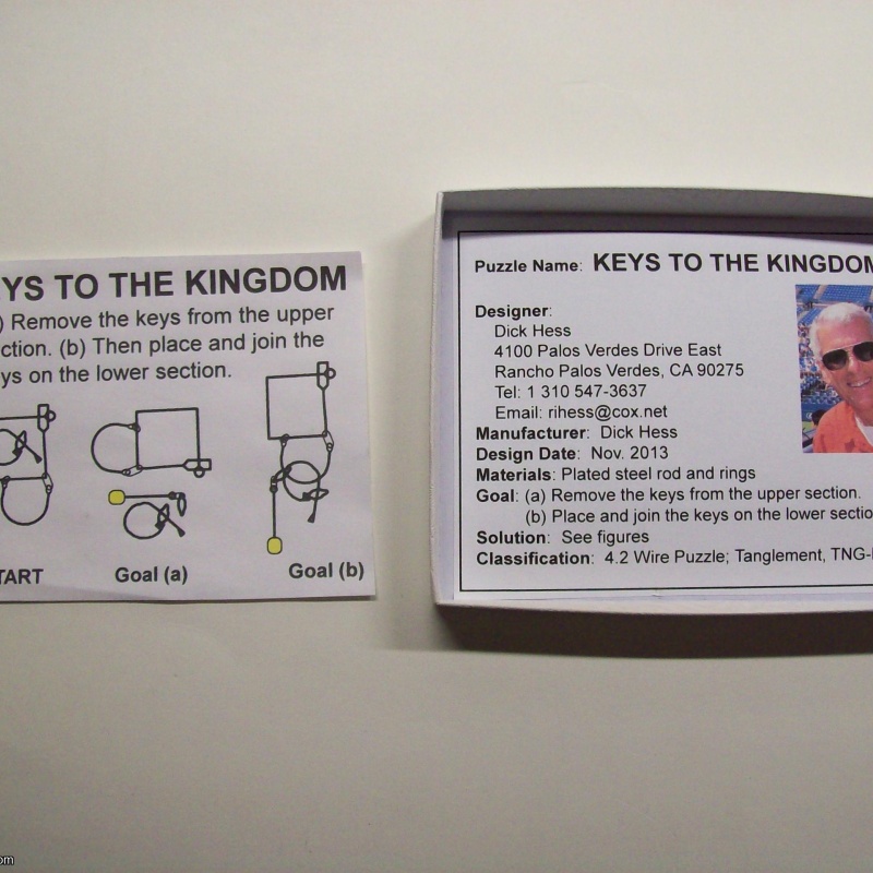 Keys to the Kingdom (Exchange Puzzle IPP 34)