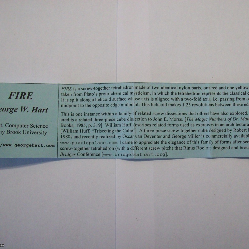 FIRE (Exchange Puzzle IPP 28)