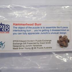 Hammerhead Burr (Exchange Puzzle IPP 28)