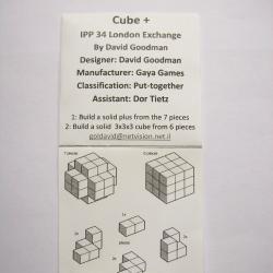 Cube + (Exchange Puzzle IPP 34)