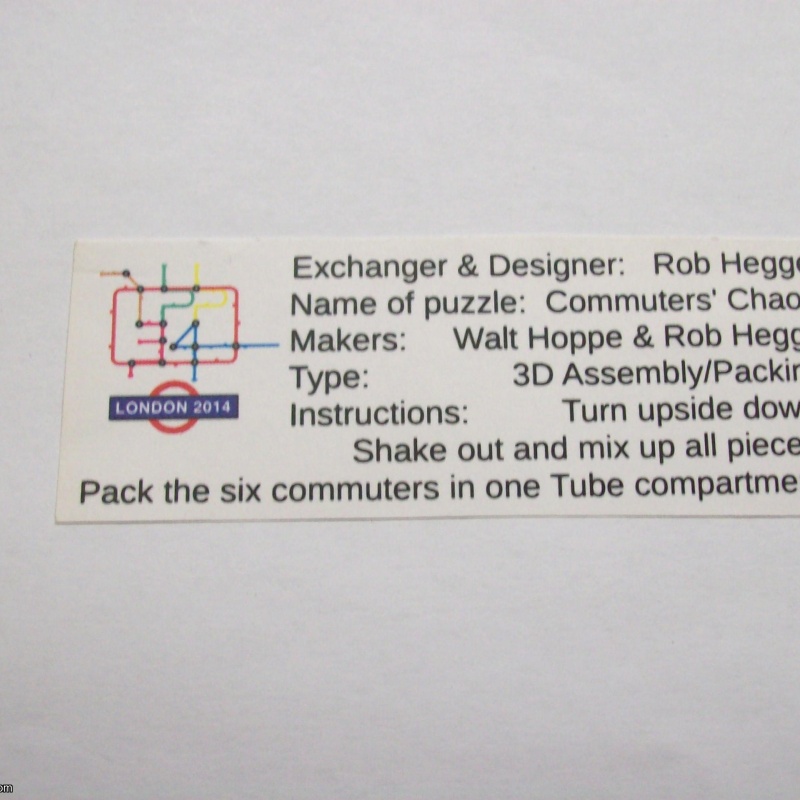 Commuters' Chaos (Exchange Puzzle IPP 34)