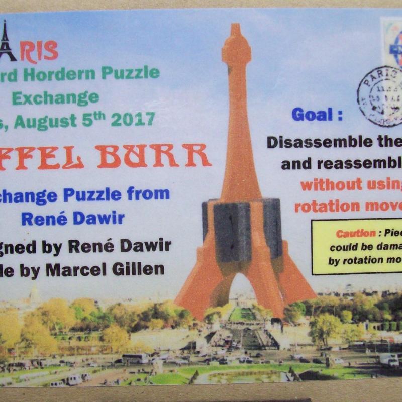 Eiffel Burr (Exchange Puzzle IPP 37)