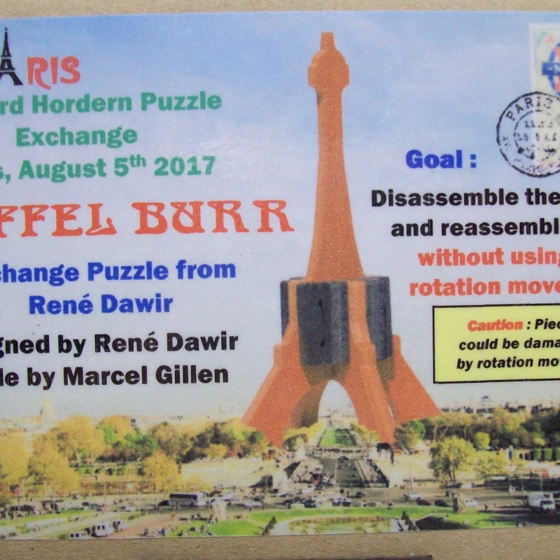 Eiffel Burr (Exchange Puzzle IPP 37)