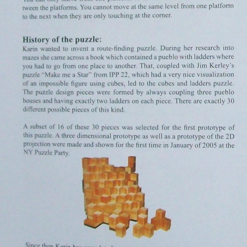 Karin’s Cubes & Ladders (Exchange Puzzle IPP 25)