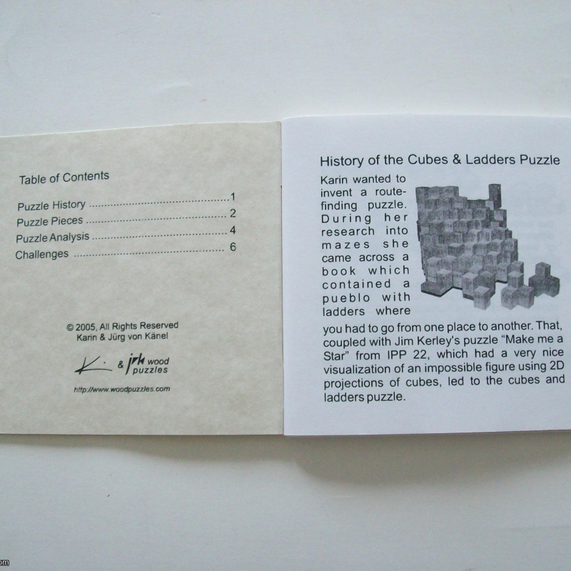 Karin’s Cubes & Ladders (Exchange Puzzle IPP 25)