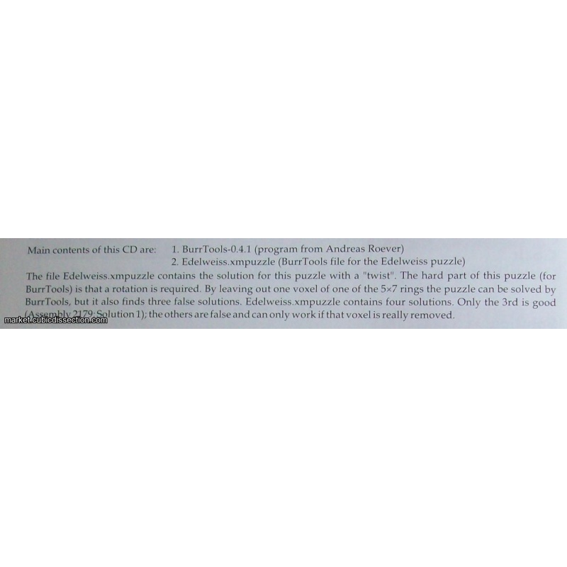 Edelweiss (Exchange Puzzle IPP 28)