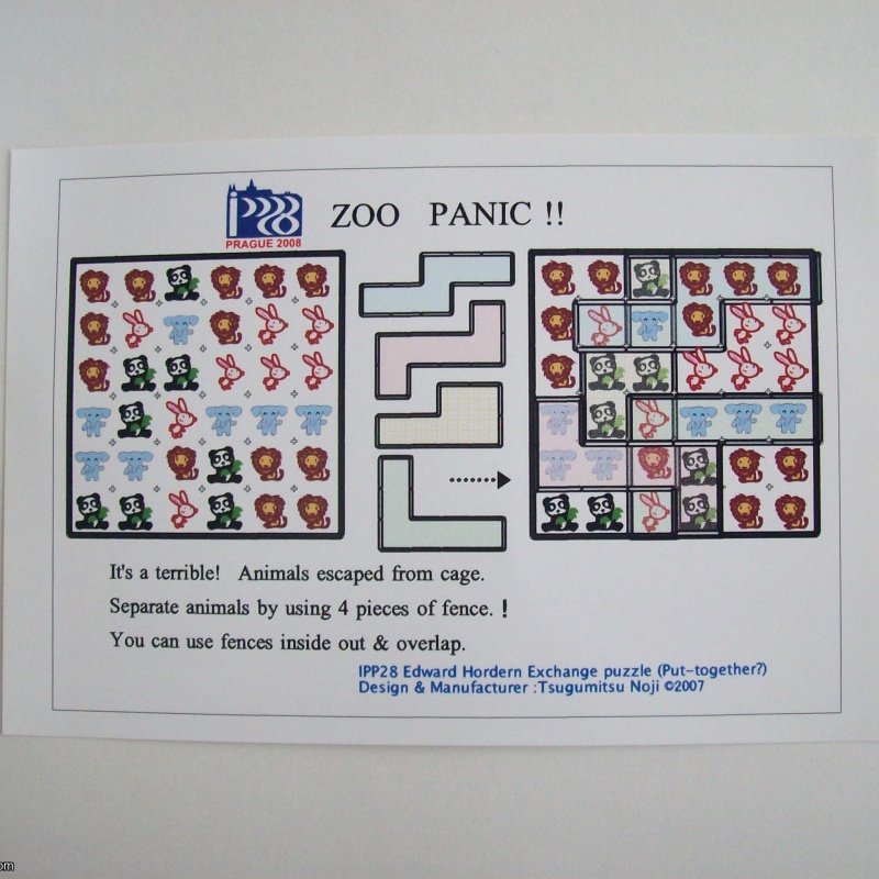 ZOO Panic!! (Exchange Puzzle IPP 28)