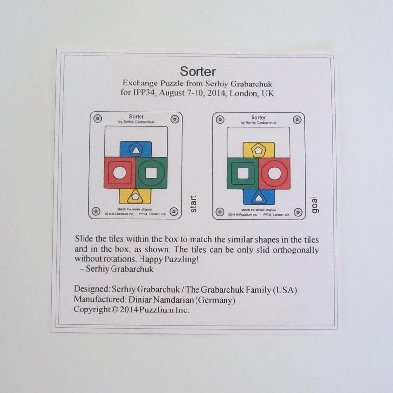 Sorter (Exchange Puzzle IPP 34)