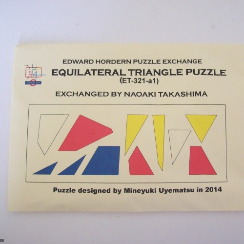 Equilateral Triangle Puzzle ET-321 (Exchange Puzzle IPP 34)