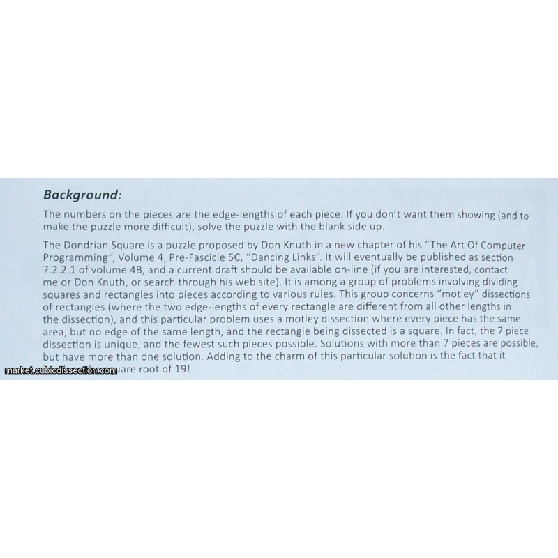 Dondrian Square (Exchange Puzzle IPP 37)
