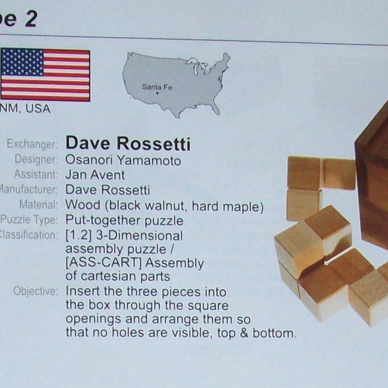Making Cube 2 (Exchange Puzzle IPP 37)