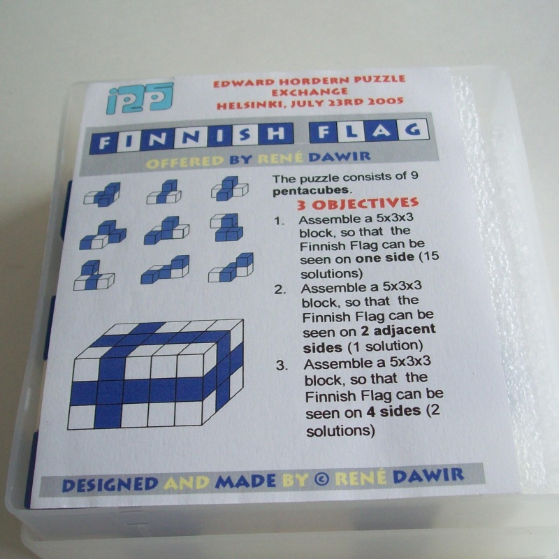 Finnish Flag (Exchange Puzzle IPP 25)
