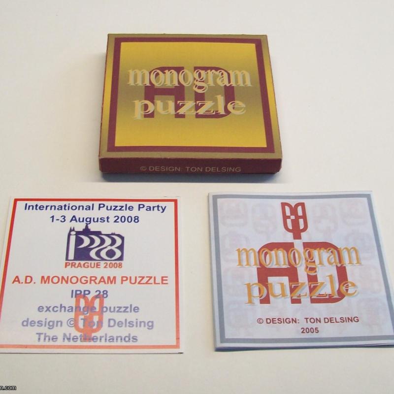 AD Monogram Puzzle (Exchange Puzzle IPP 28)