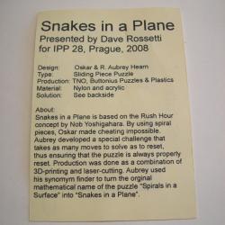 Snakes in a Plane (Exchange Puzzle IPP 28)