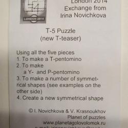 T-5 (New T-teaser) (Exchange Puzzle IPP 34)