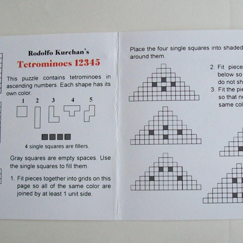 Tetrominoes 12345 (Exchange Puzzle IPP 37)
