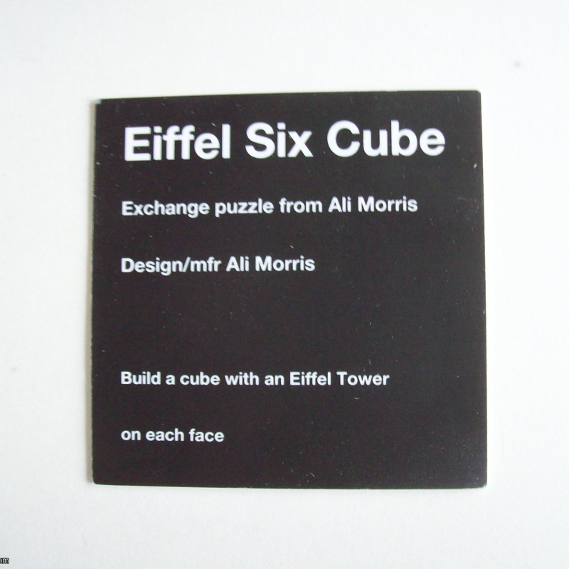 Eiffel Six Cube (Exchange Puzzle IPP 37)