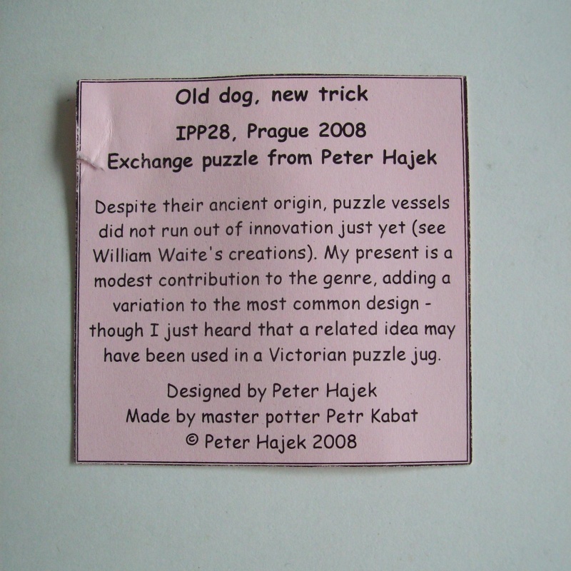 “Old Dog, New Trick” (Exchange Puzzle IPP 28)