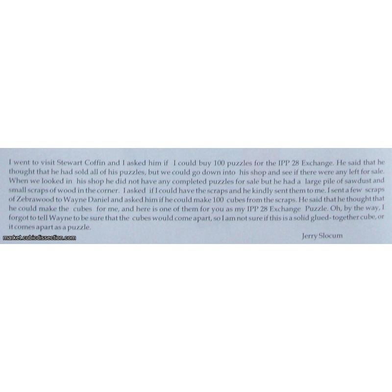 “Cube - 16” (Exchange Puzzle IPP 28)