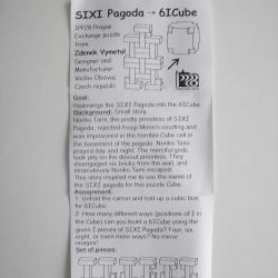 “SIXI Pagode – 6 I Cube” (Exchange Puzzle IPP 28)