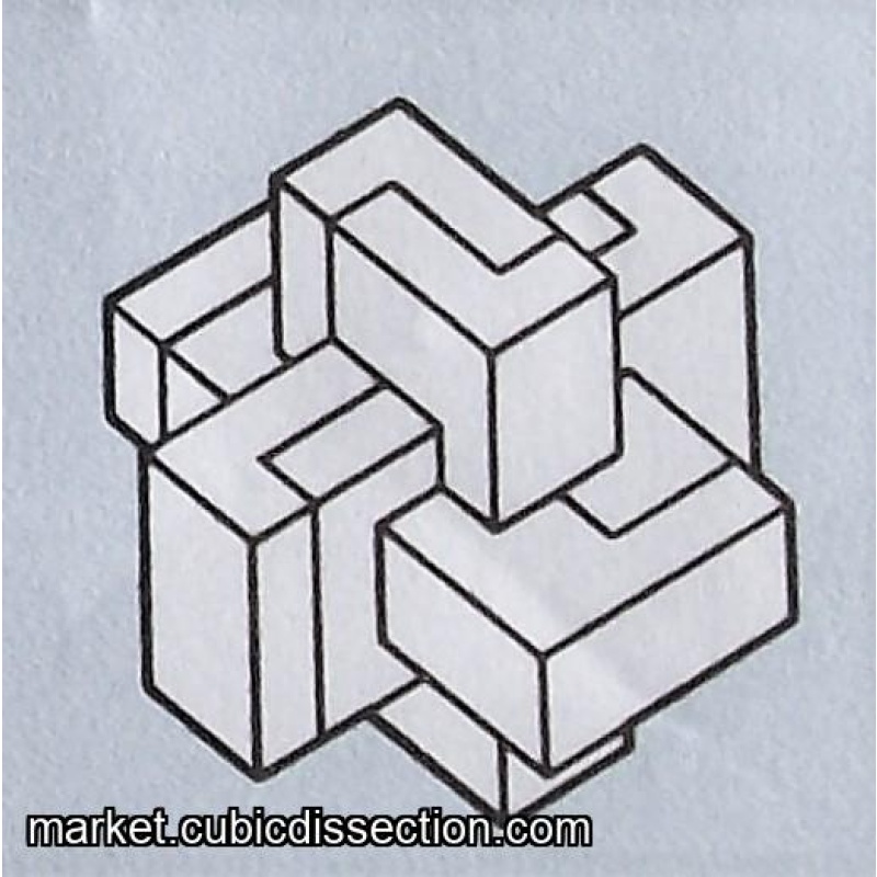 “Mixed Plate Burr #1” (Exchange Puzzle IPP 34)