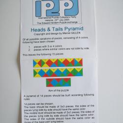 “Heads & Tails Pyramid” (Exchange Puzzle IPP 25)