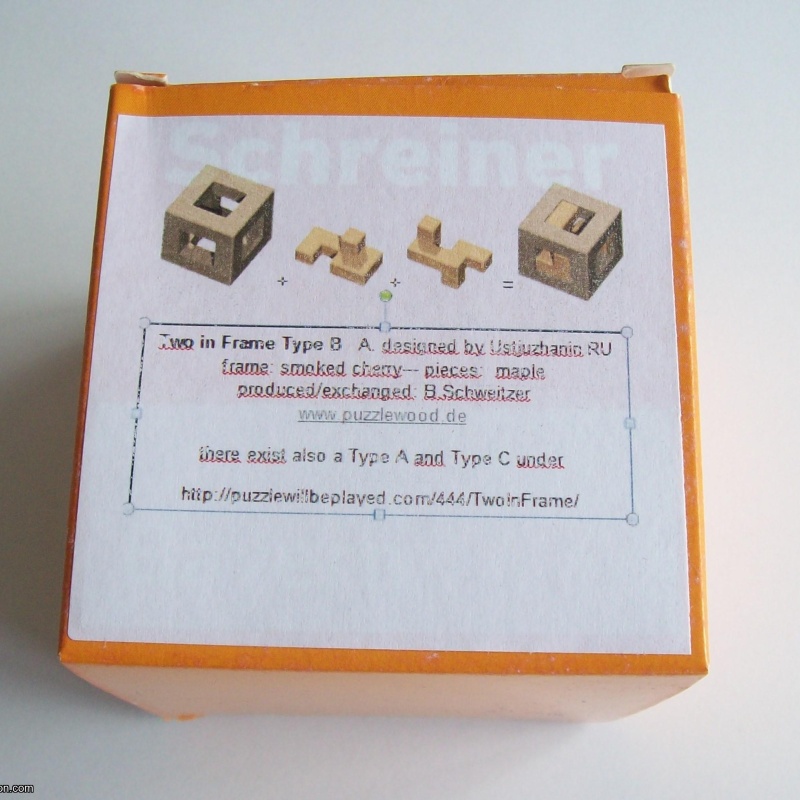 “Two in Frame – Type B” (Exchange Puzzle IPP 37)