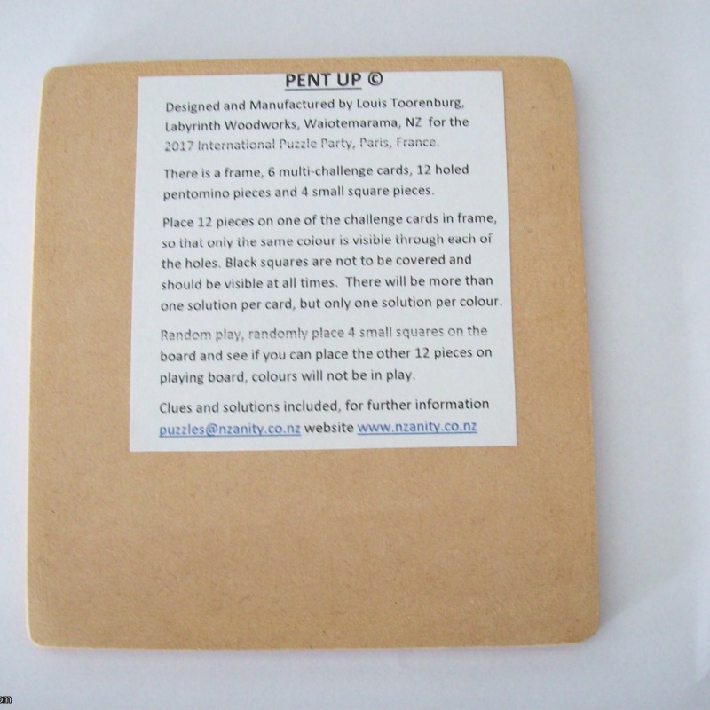 “PENT UP” (Exchange Puzzle IPP 37)