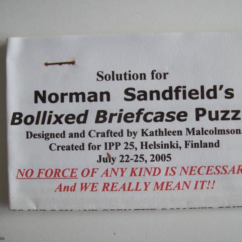 “Bollixed Briefcase Puzzle”