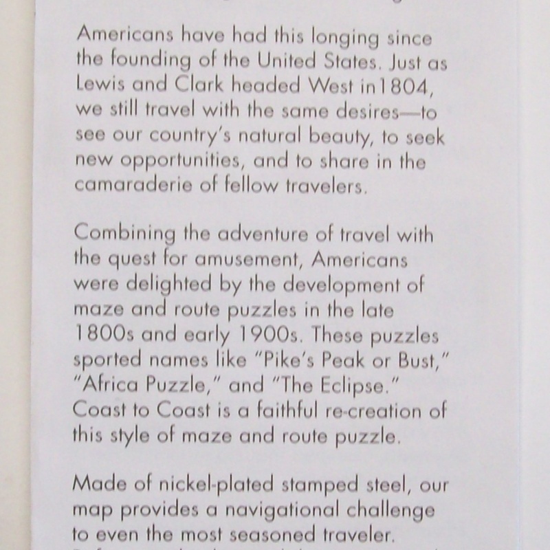 Coast to Coast puzzle