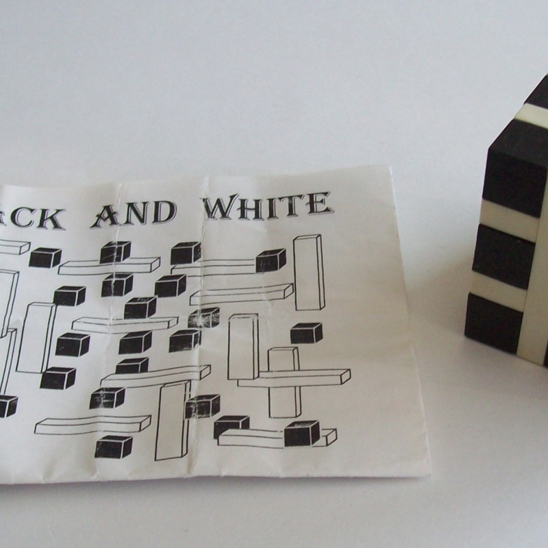 Cubes and Planks, Black and white