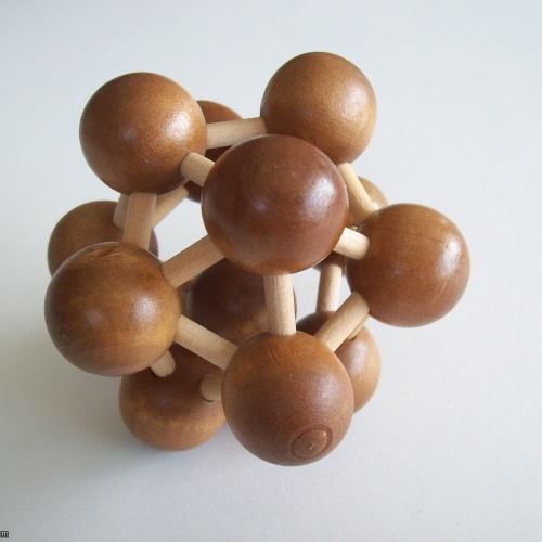 Wooden Atomic Brain Teaser