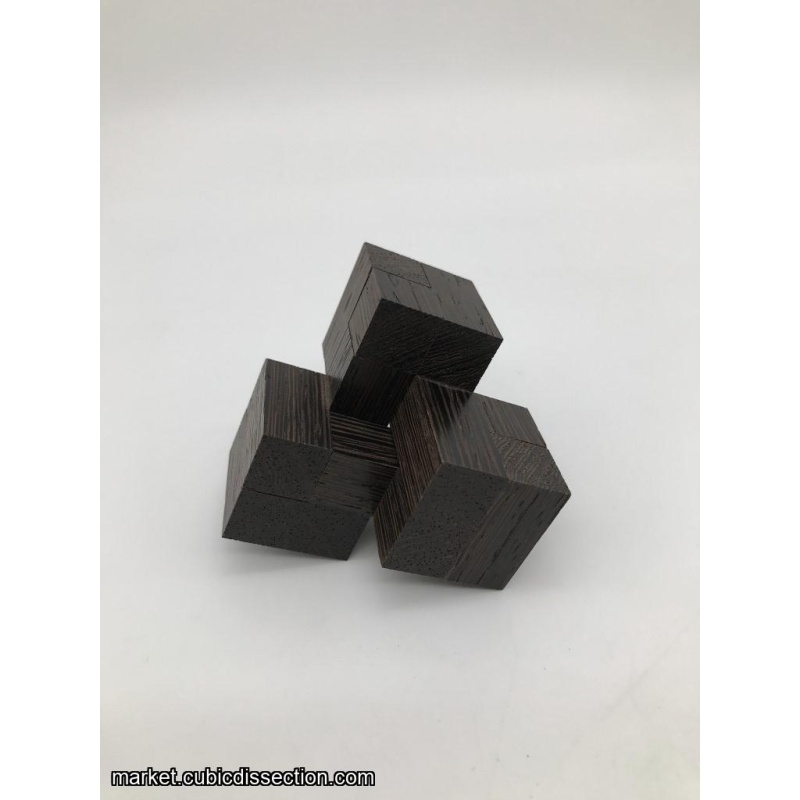 Impossible Triangle of Three Cubes by Andrey Ustjuzhanin